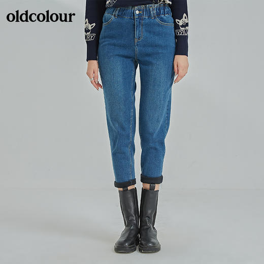 oldcolour2021冬季新款时尚气质休闲百搭直筒牛仔裤N43113321 商品图2
