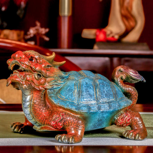 龙龟赐福  铜摆件 商品图1
