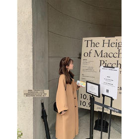 金蘑菇菇 伦敦冬日礼 拼色大衣 / 年度top私服！羊绒拼色休闲外套