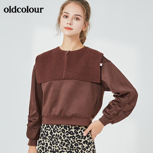 oldcolour2021秋季商场同款宽松百搭长袖T恤女N33023314 商品图2