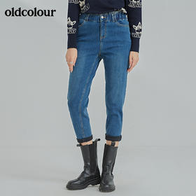 oldcolour2021冬季新款时尚气质休闲百搭直筒牛仔裤N43113321