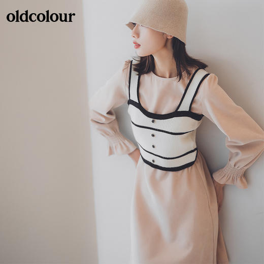 oldcolour2021冬季长袖连衣裙GN41103915J 商品图3