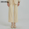 oldcolour2021冬季新款时尚气质休闲百搭阔腿裤女N44073428 商品缩略图3