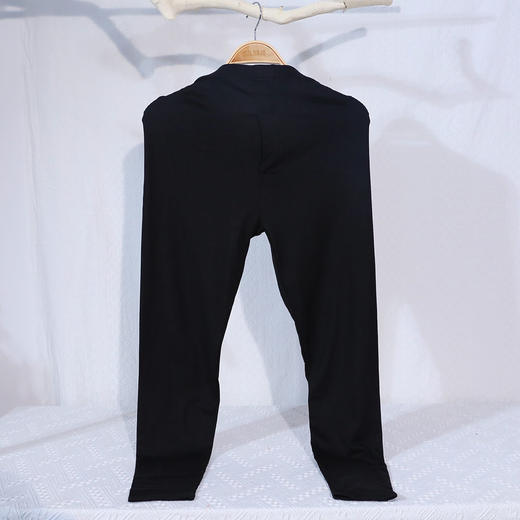 【59元1套，99元2套】黑色水汇棉坊男士保暖套头套装-6223510 商品图2