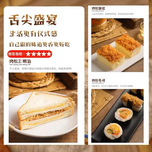 常州特产 阳湖人 营业金丝肉松  寿司面包烘焙专用猪肉松儿童零食 商品图1
