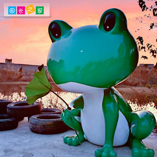 溪谷森林自然教育小呱吉祥物小呱雕像 商品图2