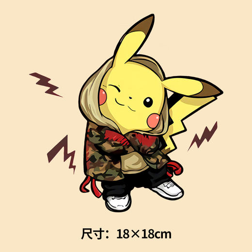 卡通皮卡丘衣服热转印烫画贴图案儿童DIY辅料卫衣T恤 2022新款潮 商品图4