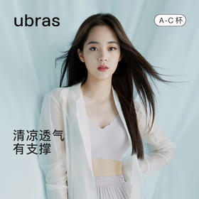 【测试商品，拍下不发货】ubras小凉风小花漾隐力撑无尺码固定杯背勾文胸UU1112031