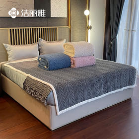 洁丽雅毛毯加厚冬季珊瑚绒披肩被子沙发小盖毯子办公室保暖午睡毯#grace