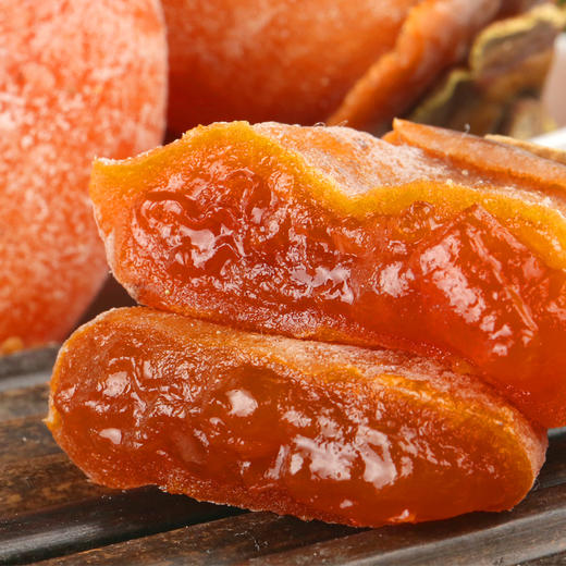 【富平吊柿 柿饼】冬季第一口软糯甜蜜  有一种美味叫历经霜雪，方得真味，它来了 ，虽晚犹至年货 ✅ 香甜软糯，溏心柿子饼~ 商品图1