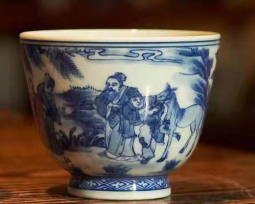 青花柴窑杯子 商品图2