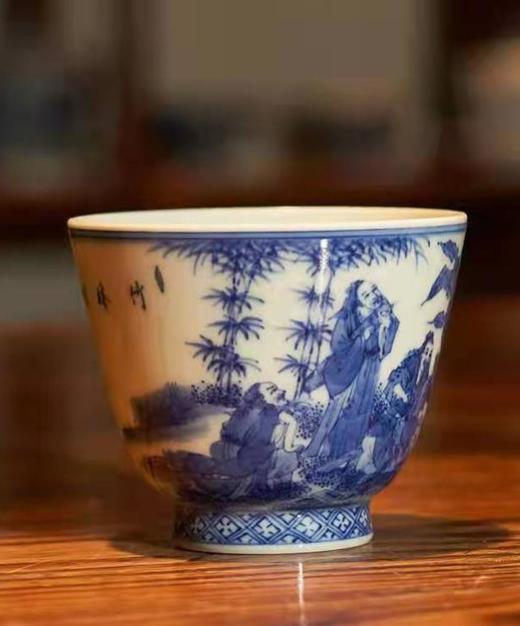 青花柴窑杯子 商品图0