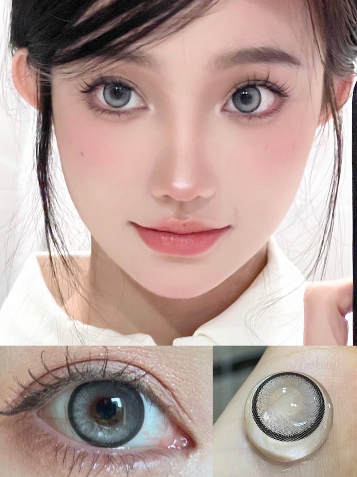 LEENSCOLOR年抛隐形眼镜 雪绒花14.5mm 一副/2片-VVCON美瞳网16