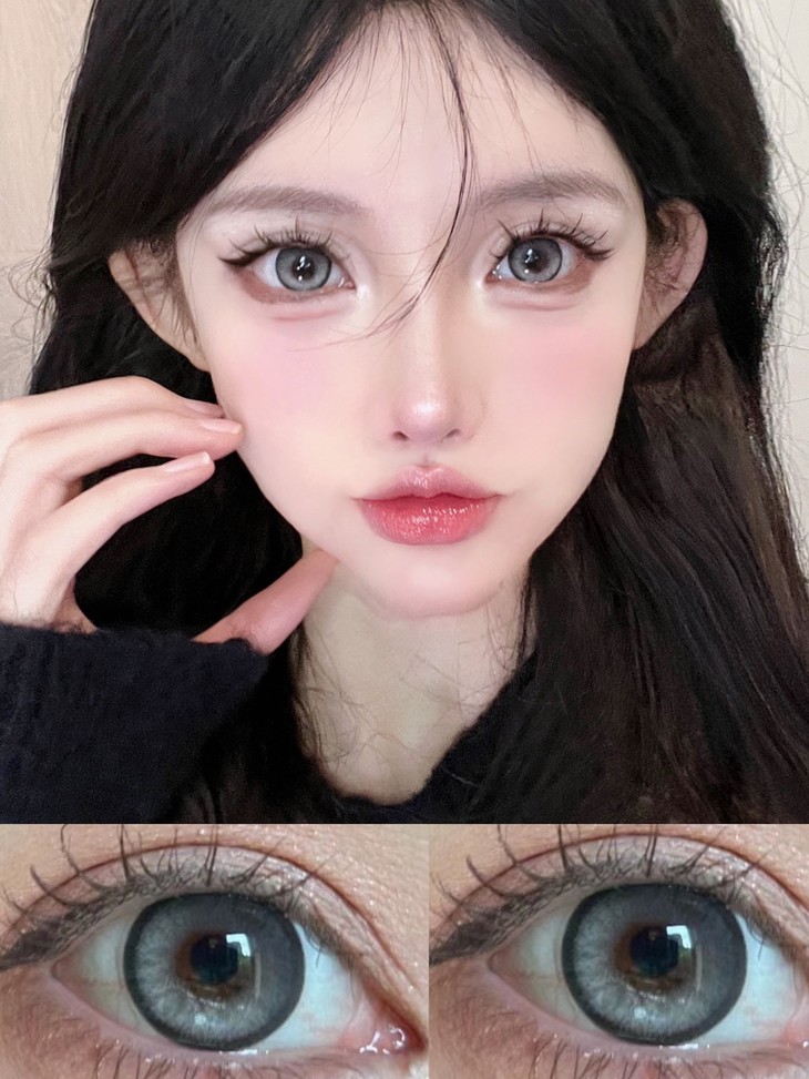 LEENSCOLOR年抛隐形眼镜 雪绒花14.5mm 一副/2片-VVCON美瞳网10