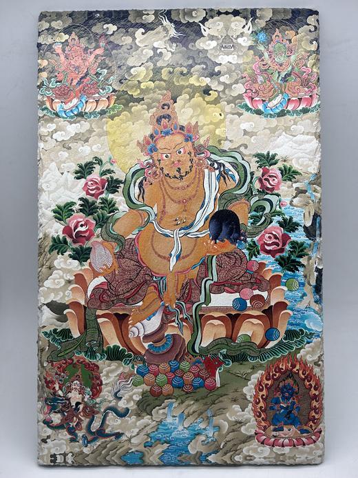 石板画唐卡-黄财神 商品图0