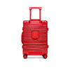 银座PC铝框旅行箱飞机轮商务登机箱密码锁拉杆箱男女6618K活力红6618RED 商品缩略图3