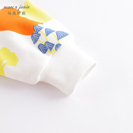 马克珍妮春装新款 女童北欧风满印宽松套头卫衣230298 商品图3