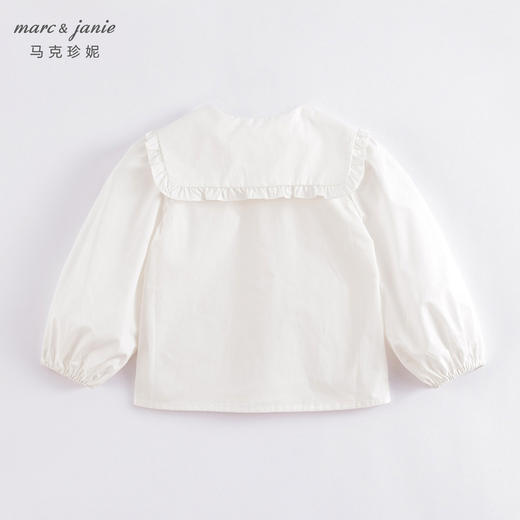 马克珍妮春装新款 女童全棉大翻领休闲娃娃衫230179 商品图2