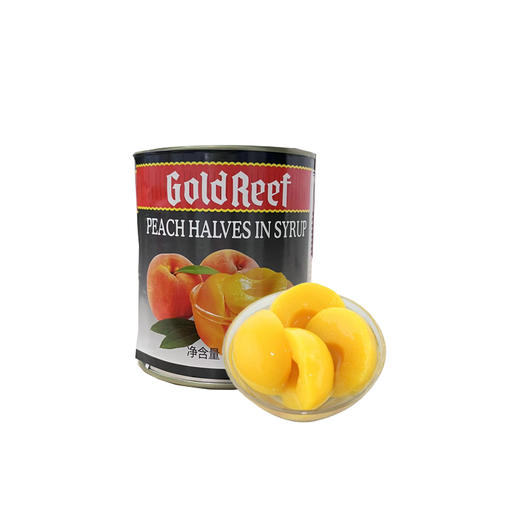 金牌桃奇黄桃罐头优品级0香精甜蜜素色素催熟剂820g/罐 商品图1