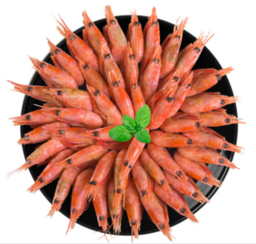 【年货节】禧美海产加拿大熟冻北极甜虾 500g/袋 65-85只 (MSC认证) 解冻即食