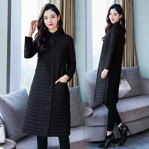 冬季新款韩版宽松简约百搭翻领羽绒服加厚时尚HR-WH73099 商品图3