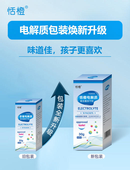 恬橙 多维电解质益生菌冻干粉 -30g 商品图1