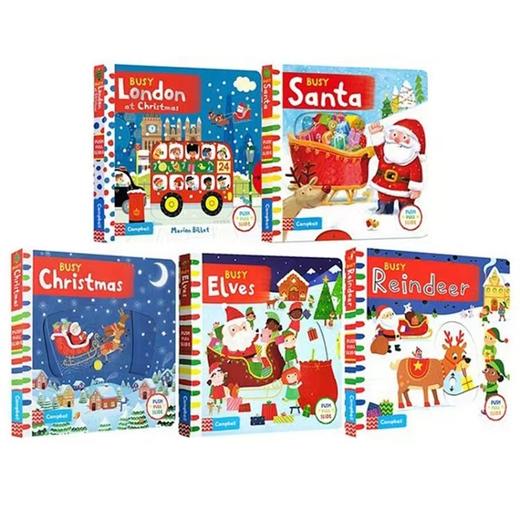 Campbell busy 圣诞主题儿童活动纸板书 全5册 商品图0