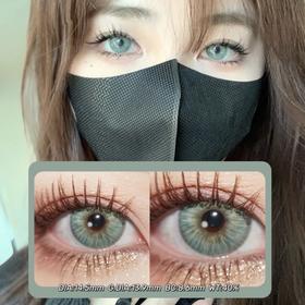SummerBaby蛇目绿 14.5mm(着色13.9mm) 0-800度(有525/575) 非离子 月抛 (注：自身瞳孔大的宝宝可能会遮瞳 介意勿拍 拍下默认为能接受 遮瞳没有售后)