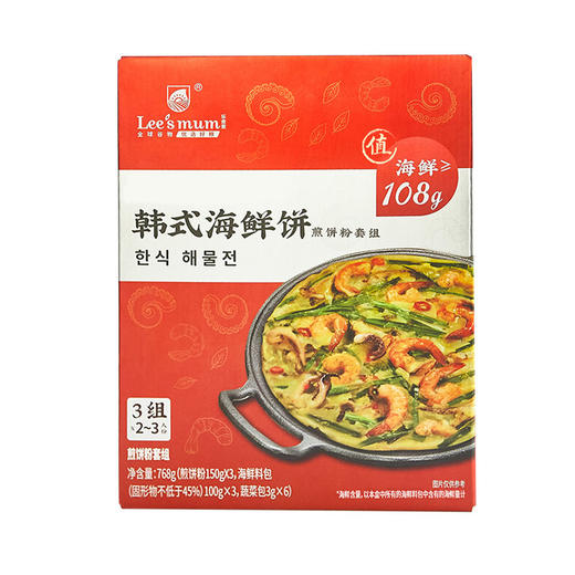 MM 山姆 乐食麦（Lee'mum）韩式海鲜饼 768g 商品图5