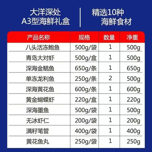 青岛海鲜大礼包A 商品图0