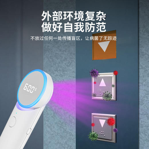 【手持便携消毒器】新款UVC紫外线消毒盒 多用途小巧消毒棒便携式消菌仪 商品图3