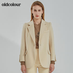 oldcolour2021冬季新款时尚气质修身百搭中长款大衣N41155134