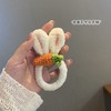 兔耳朵头绳可爱减龄胡萝卜扎头发毛线皮筋手工编织发绳大肠发圈女 商品缩略图5