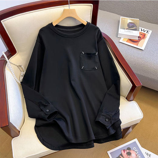 裁缝学苑AQ139 新款小个子圆领长袖T恤纸样女装打板上衣衣服样板 商品图3