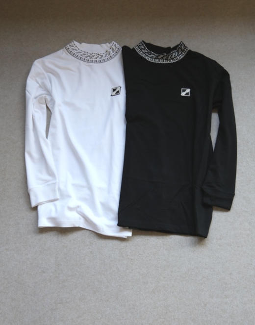 急茬儿的啊 速来抄底 哈！情侣段 We11 半高领 小廓 中长款 长袖Tee 商品图0