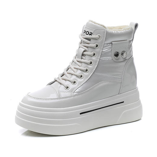 雪地靴新款棉鞋厚底松糕鞋内单鞋加绒马丁靴 商品图4