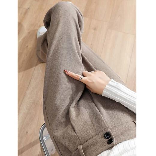 【遮肉毛呢西裤】秋冬垂感阔腿裤，羊绒般保暖垂顺，腿粗女孩的救星，上身显瘦10斤显高8cm 商品图1