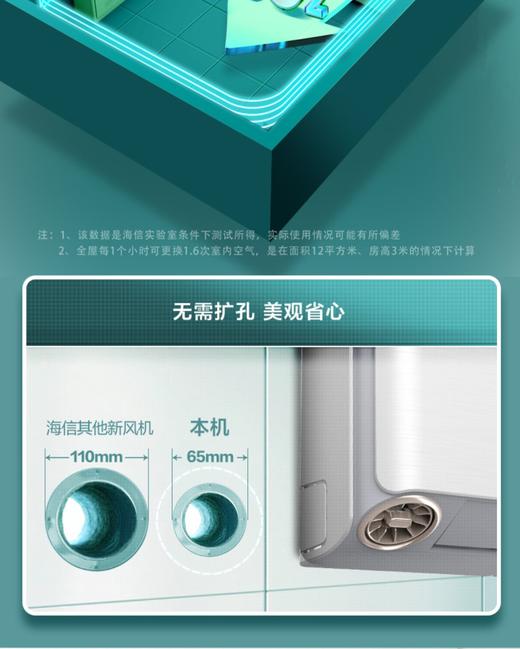 海信大1.5匹挂机KFR-35GW/X620U-X1新一级变频空调挂机家用冷暖型 商品图6