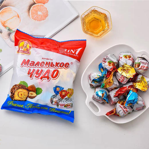 俄罗斯零食国家馆榛子巧克力进口夹心糖果食品500g 商品图0