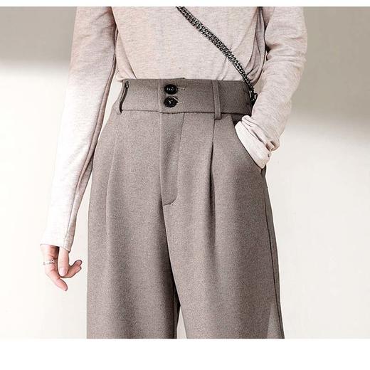 【遮肉毛呢西裤】秋冬垂感阔腿裤，羊绒般保暖垂顺，腿粗女孩的救星，上身显瘦10斤显高8cm 商品图7