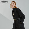 oldcolour2021冬季新款时尚气质收腰显瘦中长款毛呢外套N41156136 商品缩略图4