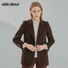 oldcolour2021冬季新款时尚气质修身百搭中长款大衣N41155134 商品缩略图3