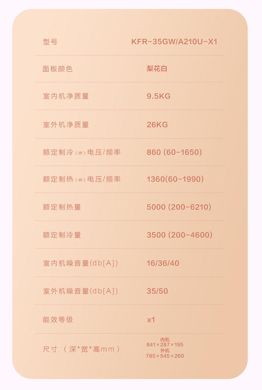 海信自然风挂机KFR-35GW/A210U-X1 商品图6
