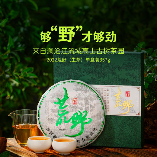 澜沧古茶2022年荒野大饼生茶普洱茶云南茶叶野放老树 商品图1