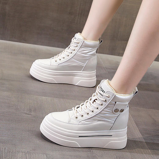 雪地靴新款棉鞋厚底松糕鞋内单鞋加绒马丁靴 商品图0