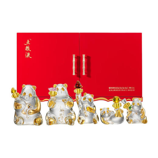 五粮液·熊猫造型系列·金五福 52度 1.888L*1套 商品图0