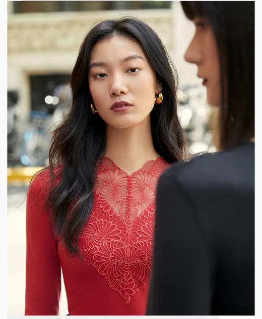 5F EmbryForm安莉芳小高领蕾丝打底含羊毛美体暖衣 商品图7