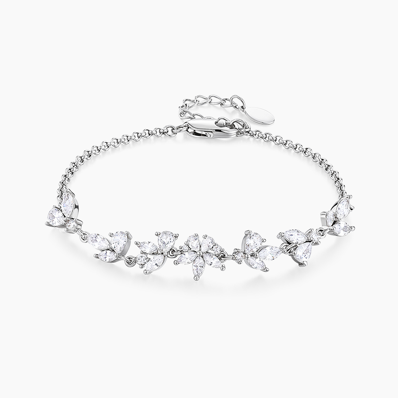 KADER茉莉花环纯银手链女生ins小众设计感简约2022年新款生日礼物