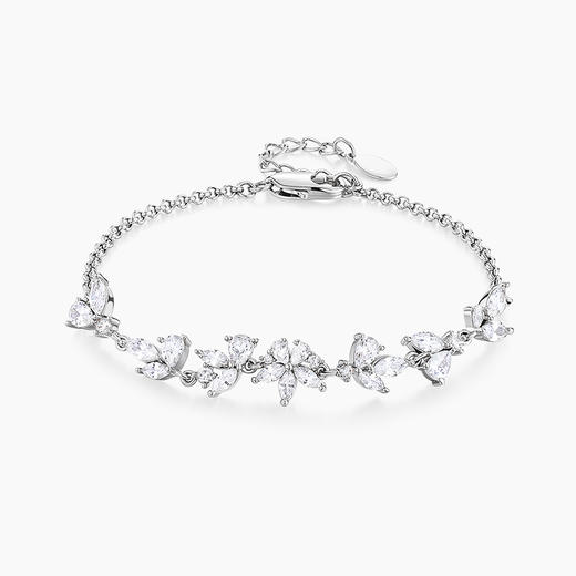 KADER茉莉花环纯银手链女生ins小众设计感简约2022年新款生日礼物 商品图0