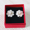 JU-AB-29新款个性时尚花朵夸张耳环女韩国气质甜美珍珠雪花耳扣耳钉 商品缩略图2